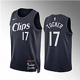 Men's Los Angeles Clippers #17 P.j. Tucker Navy 2023-24 City Edition Stitched Jersey Dzhi,baseball caps,new era cap wholesale,wholesale hats